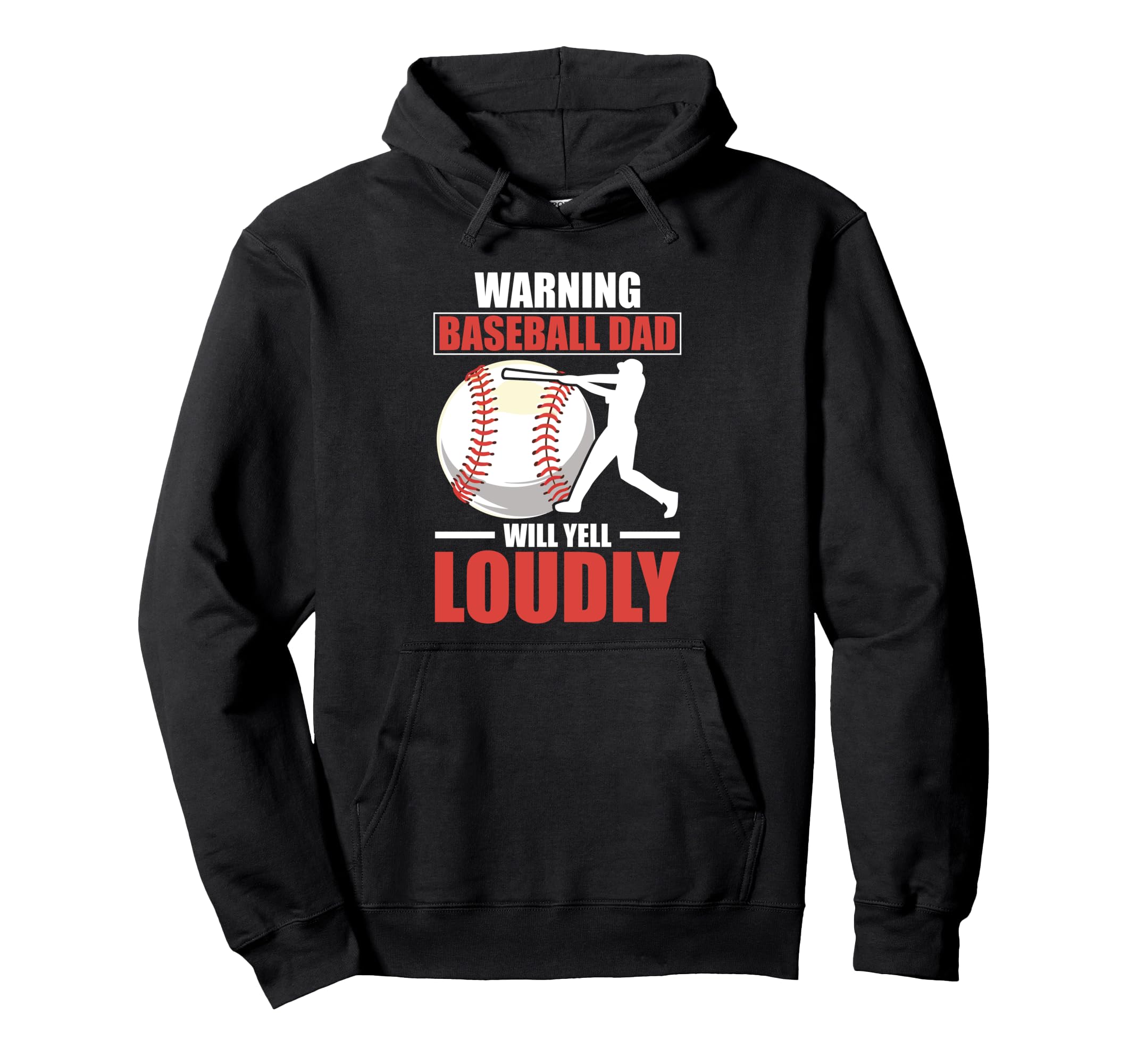Fathers Day Baseball Dad Parent Hoodie - Streetwear Style Unisex - T-Shirt, Sweatshirt, Hoodie