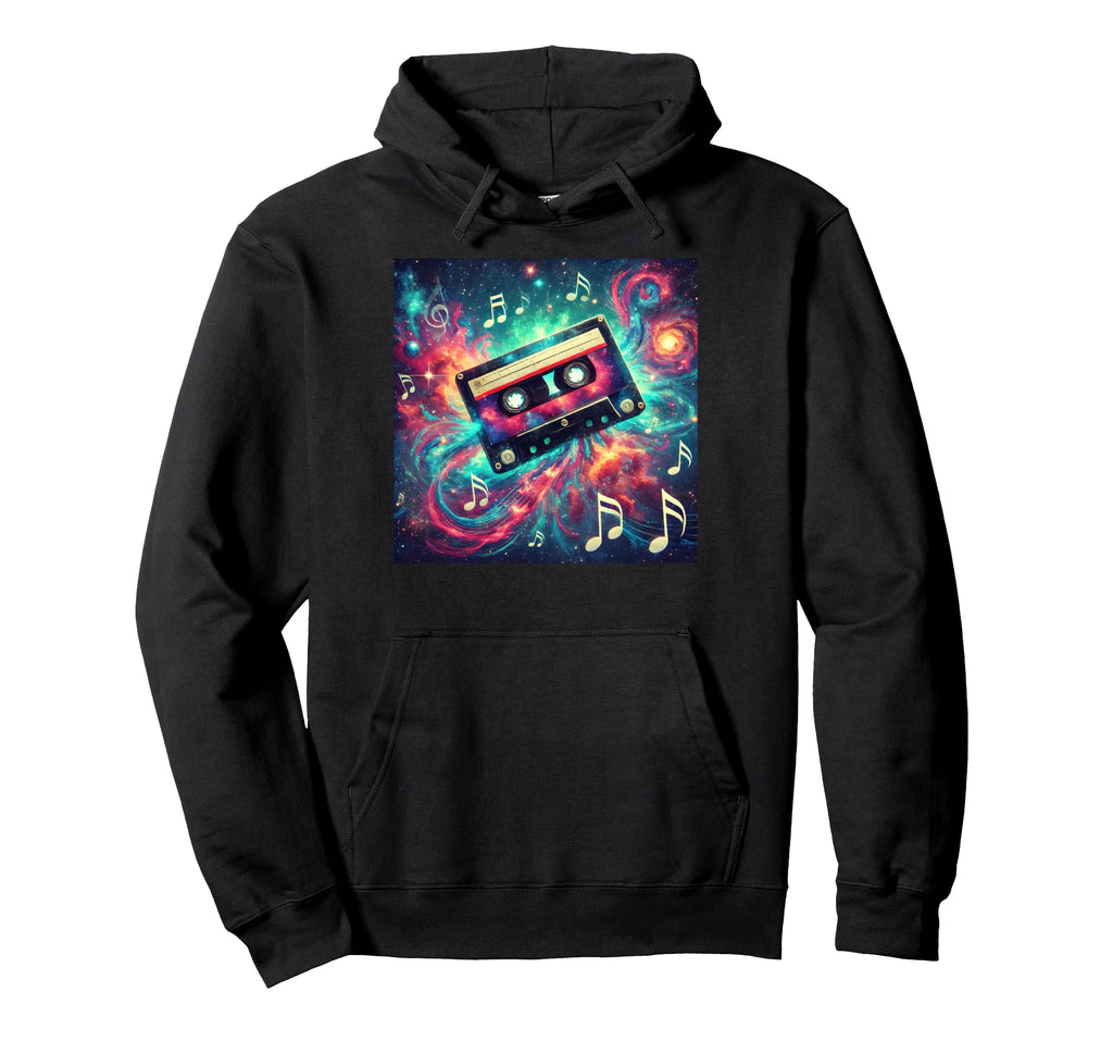 Cassette Tape Colorful Cassette Hip Hoodie - Novelty Apparel for Adults - T-Shirt, Sweatshirt, Hoodie