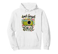 Camera Flowers Remember To Smile Hoodie - Trendy Graphic Unisex - T-Shirt, Sweatshirt, Hoodie