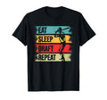 Fantasy Baseball Eat Sleep Draft Repeat T-Shirt - Graphic Print Unisex - T-Shirt, Sweatshirt, Hoodie