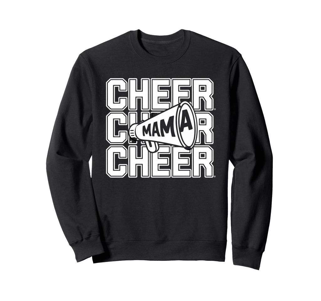 Cheer Mom Mother Bow Cheerleader Sweatshirt - Trendy Graphic Men Women - T-Shirt, Sweatshirt, Hoodie