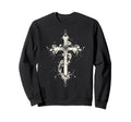 Gothic Cross Grunge Aesthetic Y2K Sweatshirt - Streetwear Style for Adults - T-Shirt, Sweatshirt, Hoodie