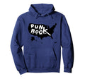 Punk Rock United States Usa Map Emo Hoodie - Streetwear Style for Adults - T-Shirt, Sweatshirt, Hoodie
