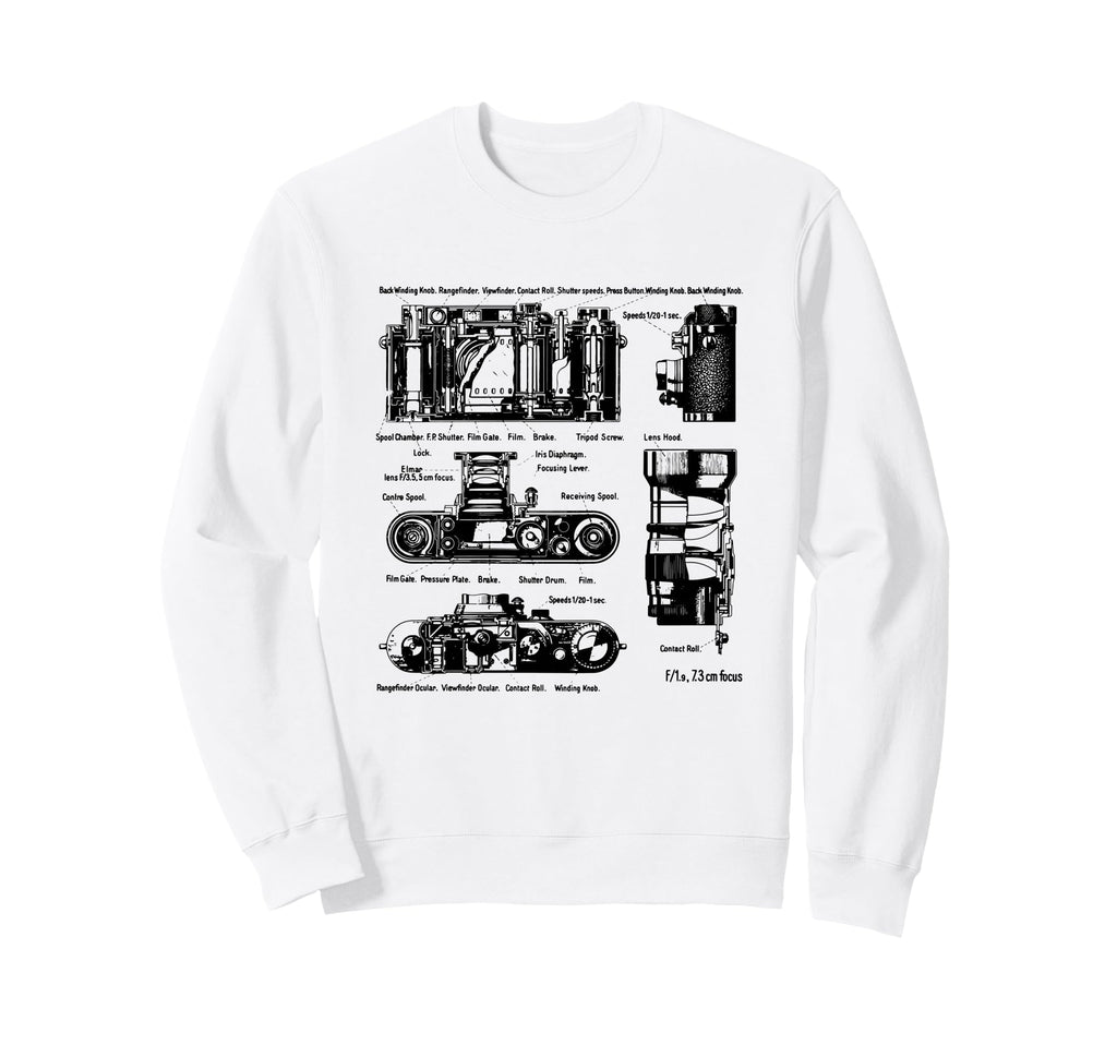 Low Aperture F1 9 Film Camera Sweatshirt - Fun Novelty Design Men Women - T-Shirt, Sweatshirt, Hoodie