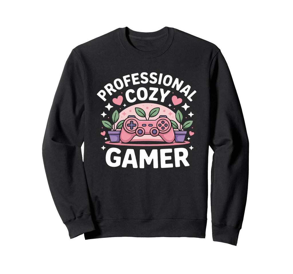 Professional Cozy Gaming Gamer Sweatshirt - Fun Novelty Design Men Women - T-Shirt, Sweatshirt, Hoodie