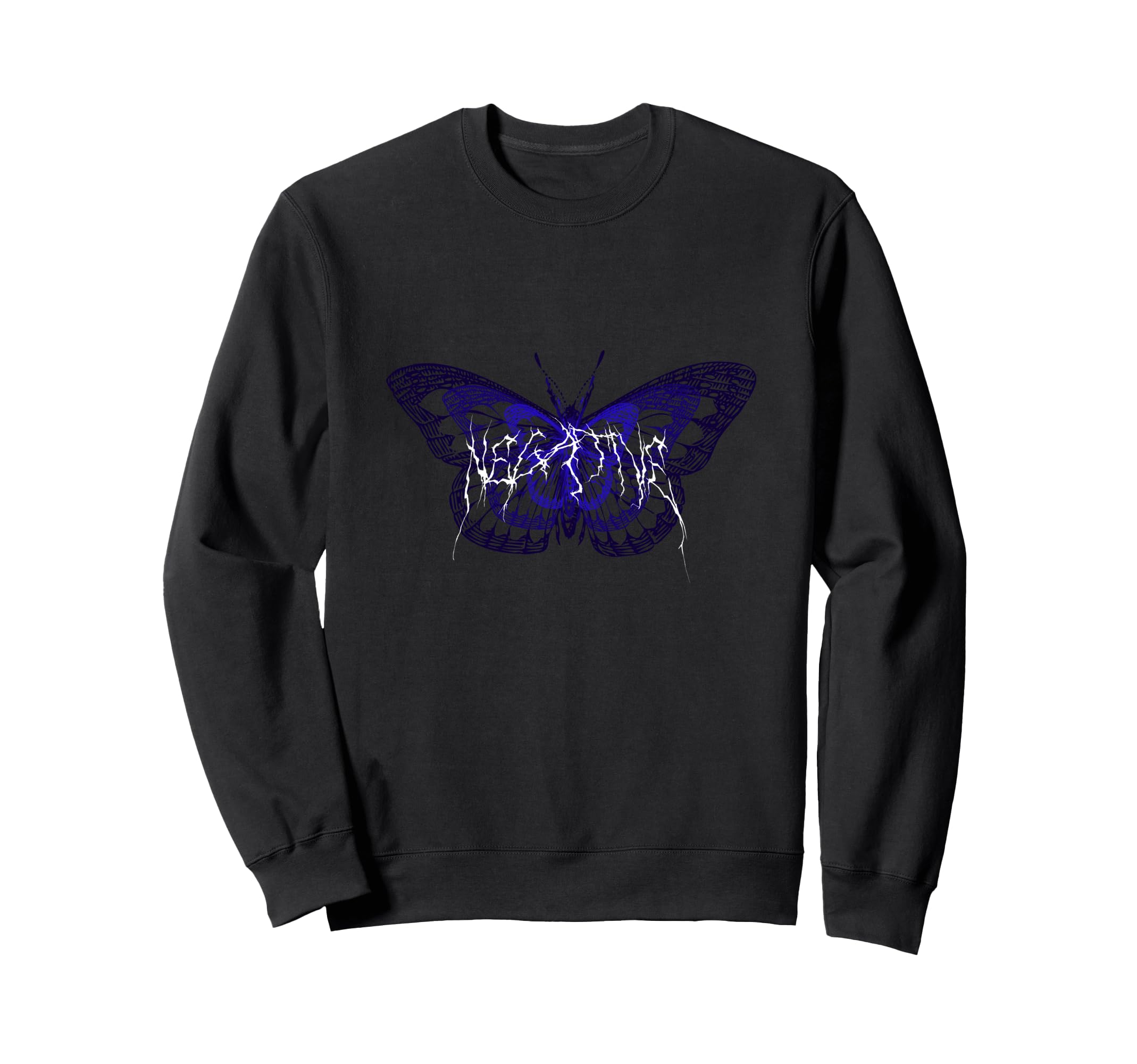 Butterfly Negative Y2K Grunge Sweatshirt - Custom Art Print Men Women - T-Shirt, Sweatshirt, Hoodie