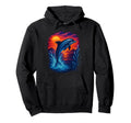 Dolphin Sunset Ocean Aesthetic 80S 90S Hoodie - Custom Art Print Unisex - T-Shirt, Sweatshirt, Hoodie