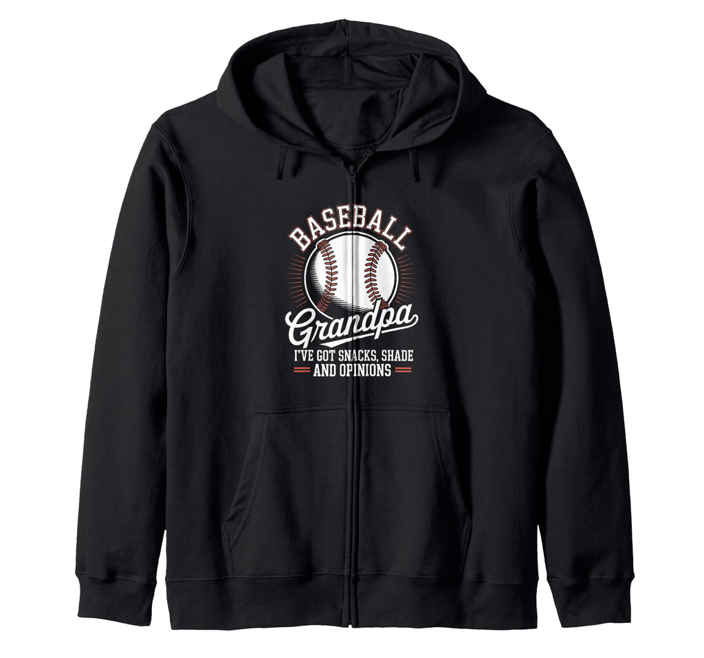 Funny Grandpa Baseball Player Hoodie - Casual Everyday Wear Men Women - T-Shirt, Sweatshirt, Hoodie