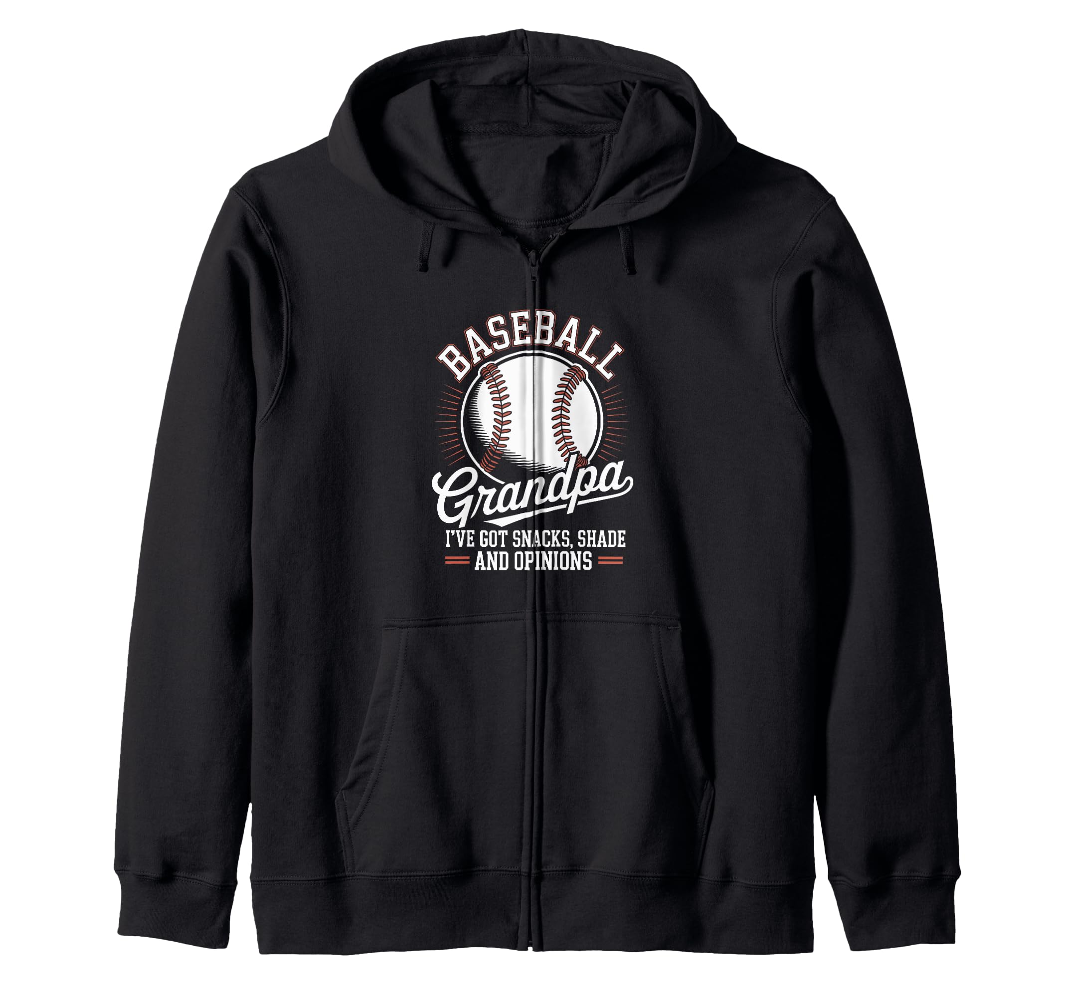 Funny Grandpa Baseball Player Hoodie - Casual Everyday Wear Men Women - T-Shirt, Sweatshirt, Hoodie