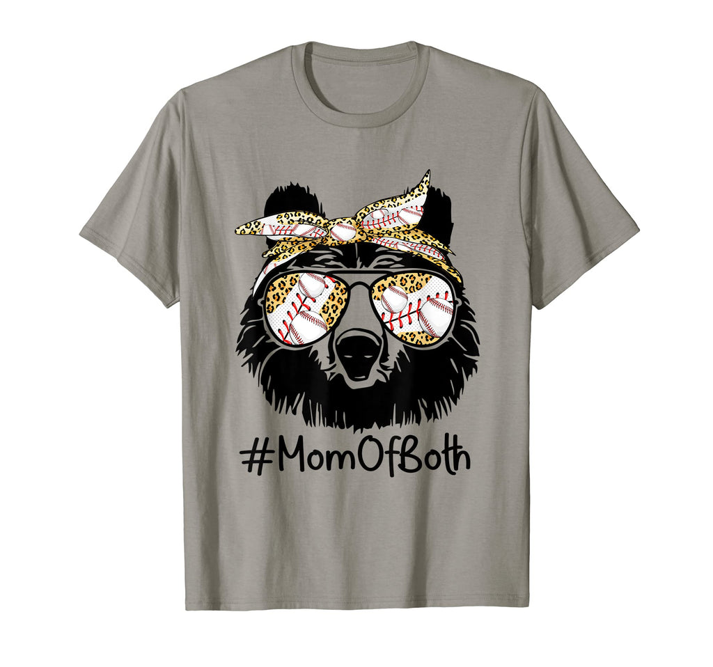 Mom Both Baseball Mama Bear T-Shirt - Unique Graphic Unisex - T-Shirt, Sweatshirt, Hoodie