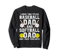 Baseball Softball Dad Proud Sweatshirt - Minimalist Print for Adults - T-Shirt, Sweatshirt, Hoodie