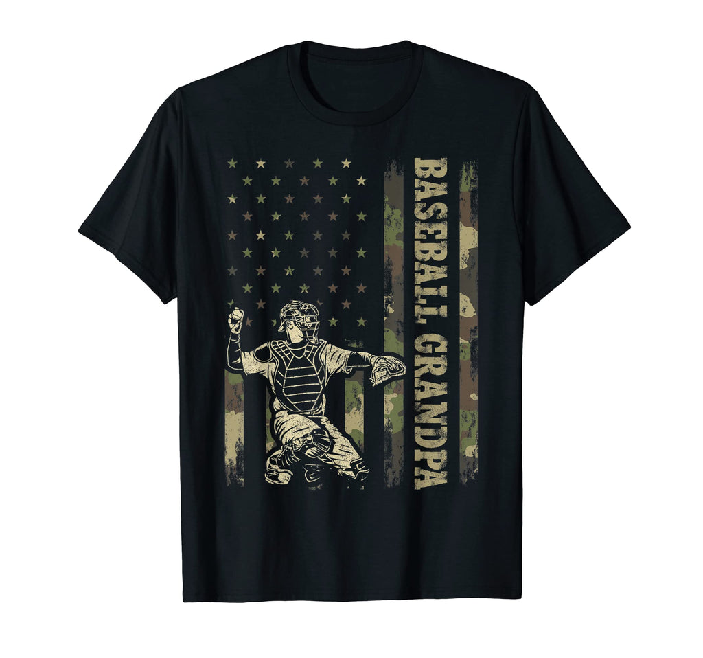 Catcher Baseball Baseball Grandpa T-Shirt - Custom Art Print Men Women - T-Shirt, Sweatshirt, Hoodie