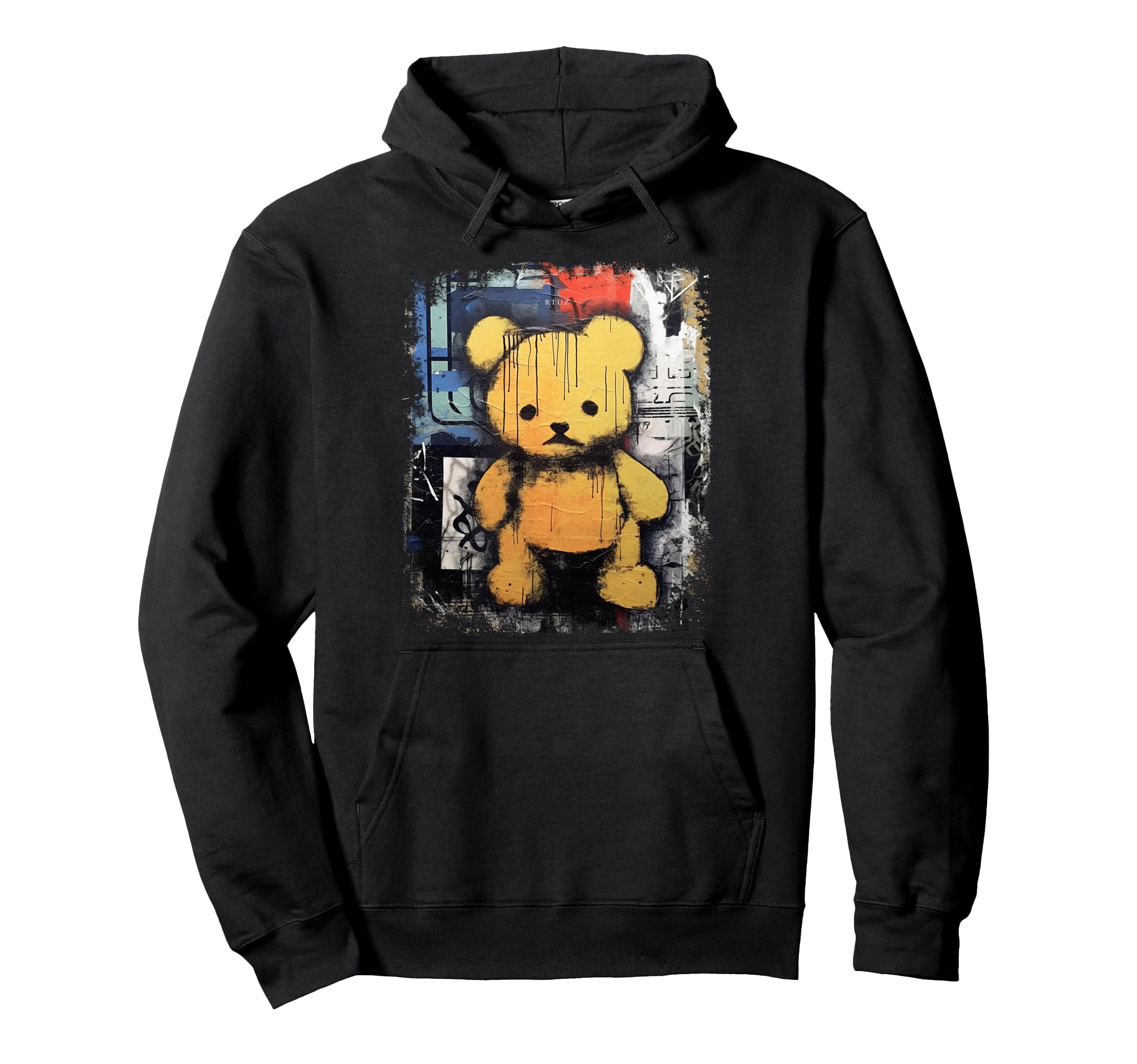 Aesthetic Streetwear Teddy Bear Hoodie - Graphic Print for Adults - T-Shirt, Sweatshirt, Hoodie