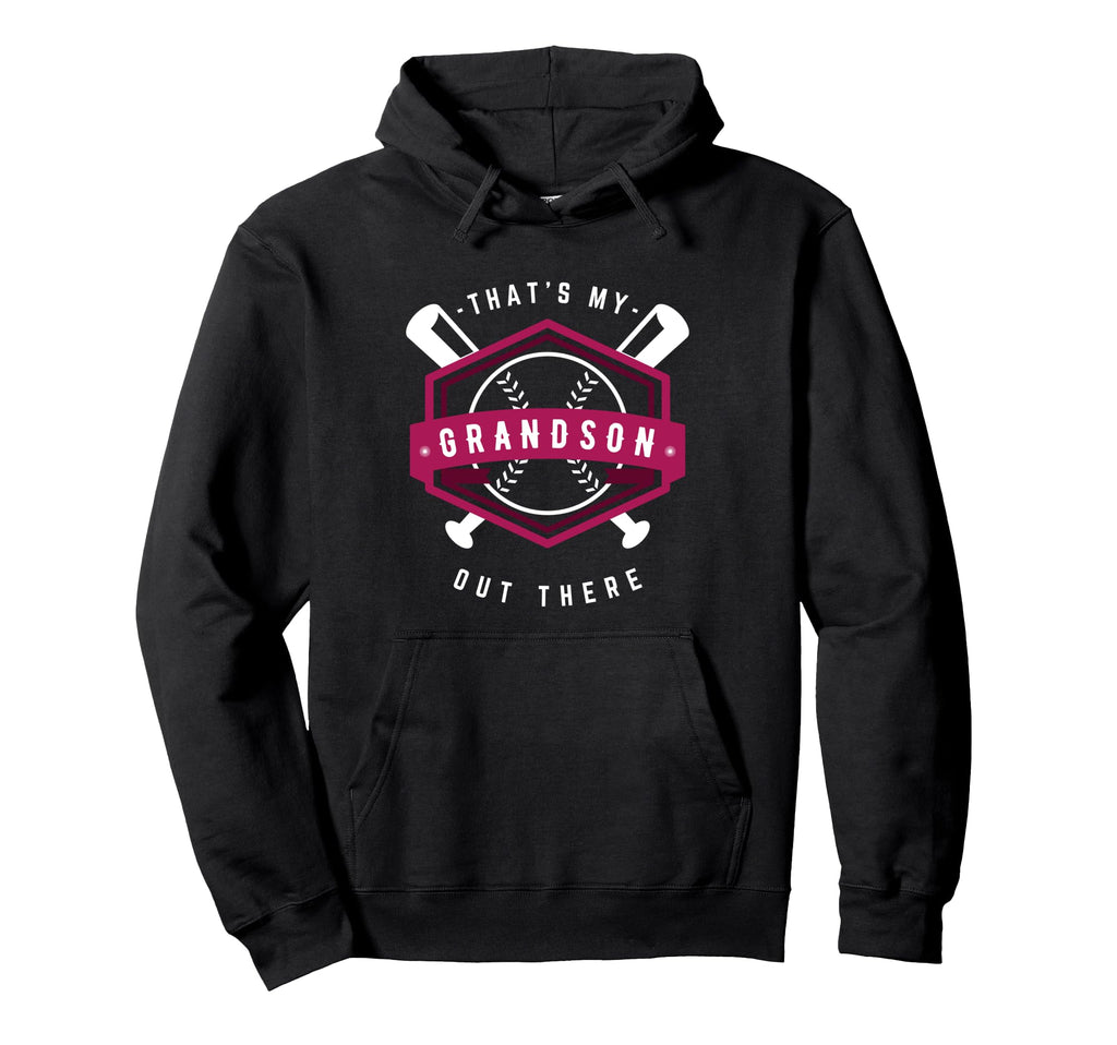 Thats My Grandson Out There Baseball Fan Hoodie - Aesthetic Graphic Unisex - T-Shirt, Sweatshirt, Hoodie