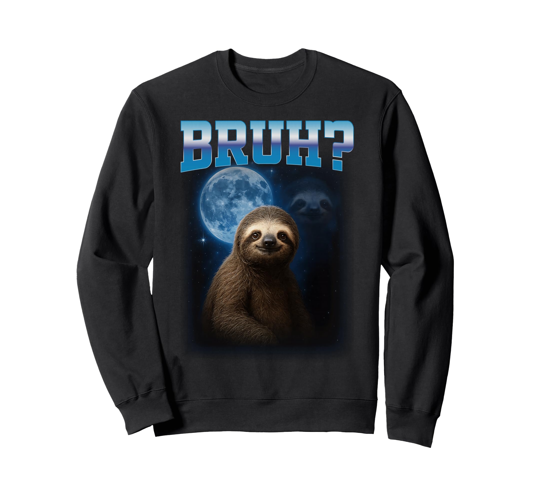 Sloth Meme Bruh Bootleg Y2K Sweatshirt - Minimalist Print Men Women - T-Shirt, Sweatshirt, Hoodie