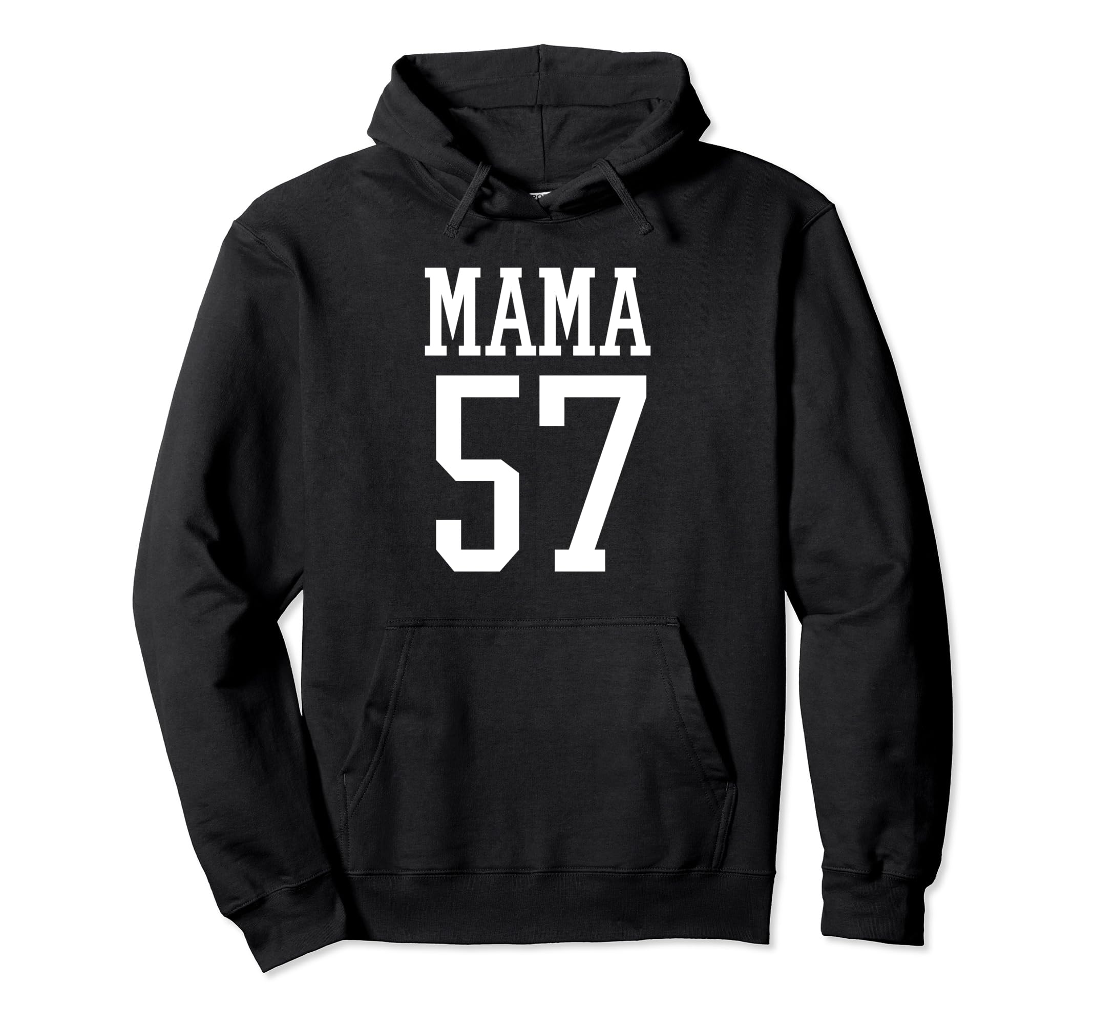 Number 57 Mama Biggest Fan Spirit Wear Hoodie - Graphic Print Men Women - T-Shirt, Sweatshirt, Hoodie