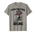 Feral Ballpark Sibling Feral Baseball T-Shirt - Trendy Graphic Unisex - T-Shirt, Sweatshirt, Hoodie
