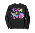 Roller Skates Birthday Disco Ball Sweatshirt - Minimalist Print Men Women - T-Shirt, Sweatshirt, Hoodie