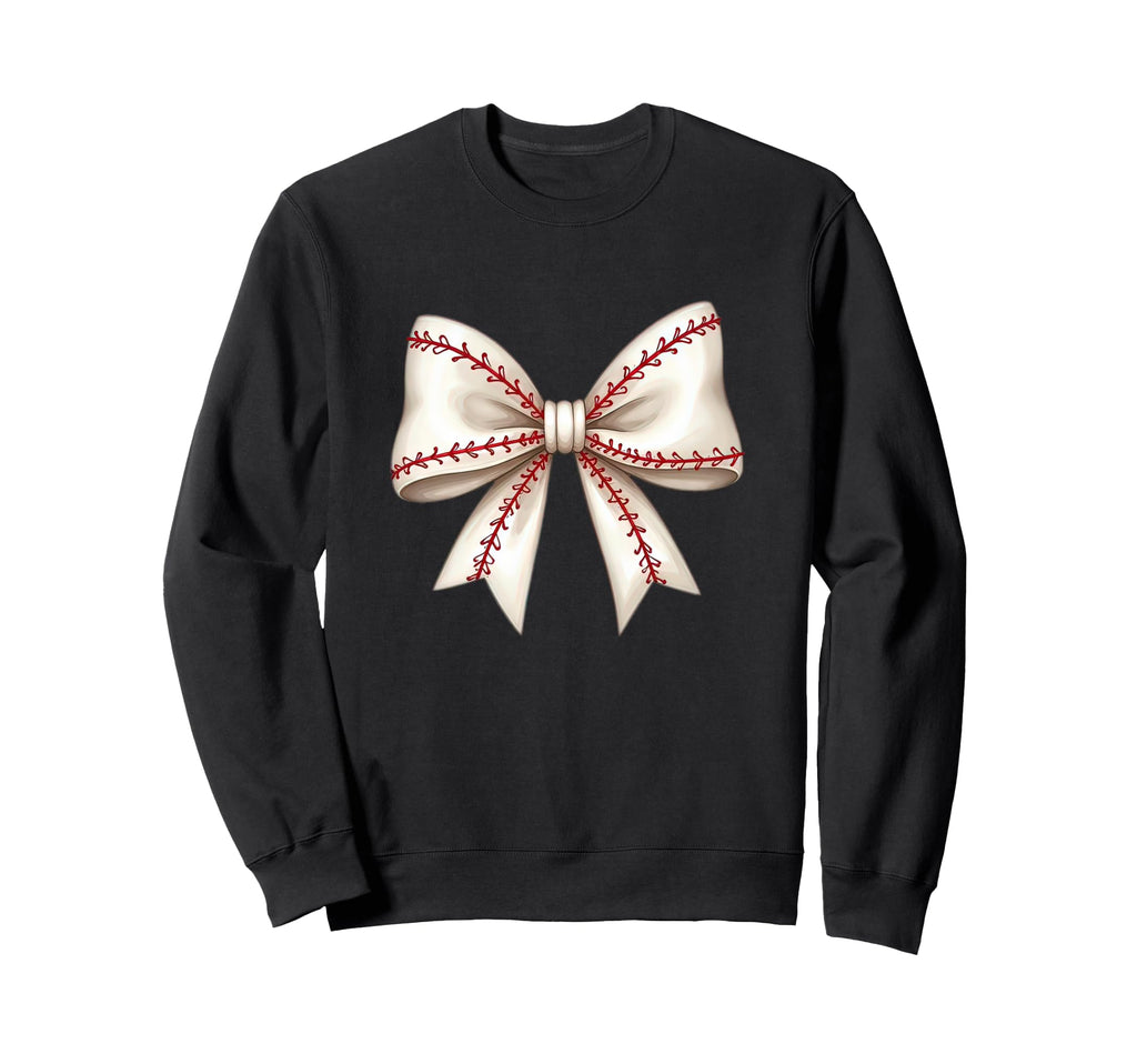 Baseball Coquette Bow Mom Baseball Sweatshirt - Custom Art Print Unisex - T-Shirt, Sweatshirt, Hoodie