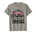 Baseball Brother Im Just Here Snacks Funny T-Shirt - Trendy Graphic Unisex - T-Shirt, Sweatshirt, Hoodie
