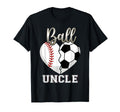 Ball Uncle Baseball Soccer Heart T-Shirt - Casual Everyday Wear for Adults - T-Shirt, Sweatshirt, Hoodie