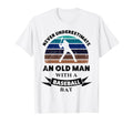 Old Baseball Funny Gift Dad T-Shirt - Custom Art Print for Adults - T-Shirt, Sweatshirt, Hoodie