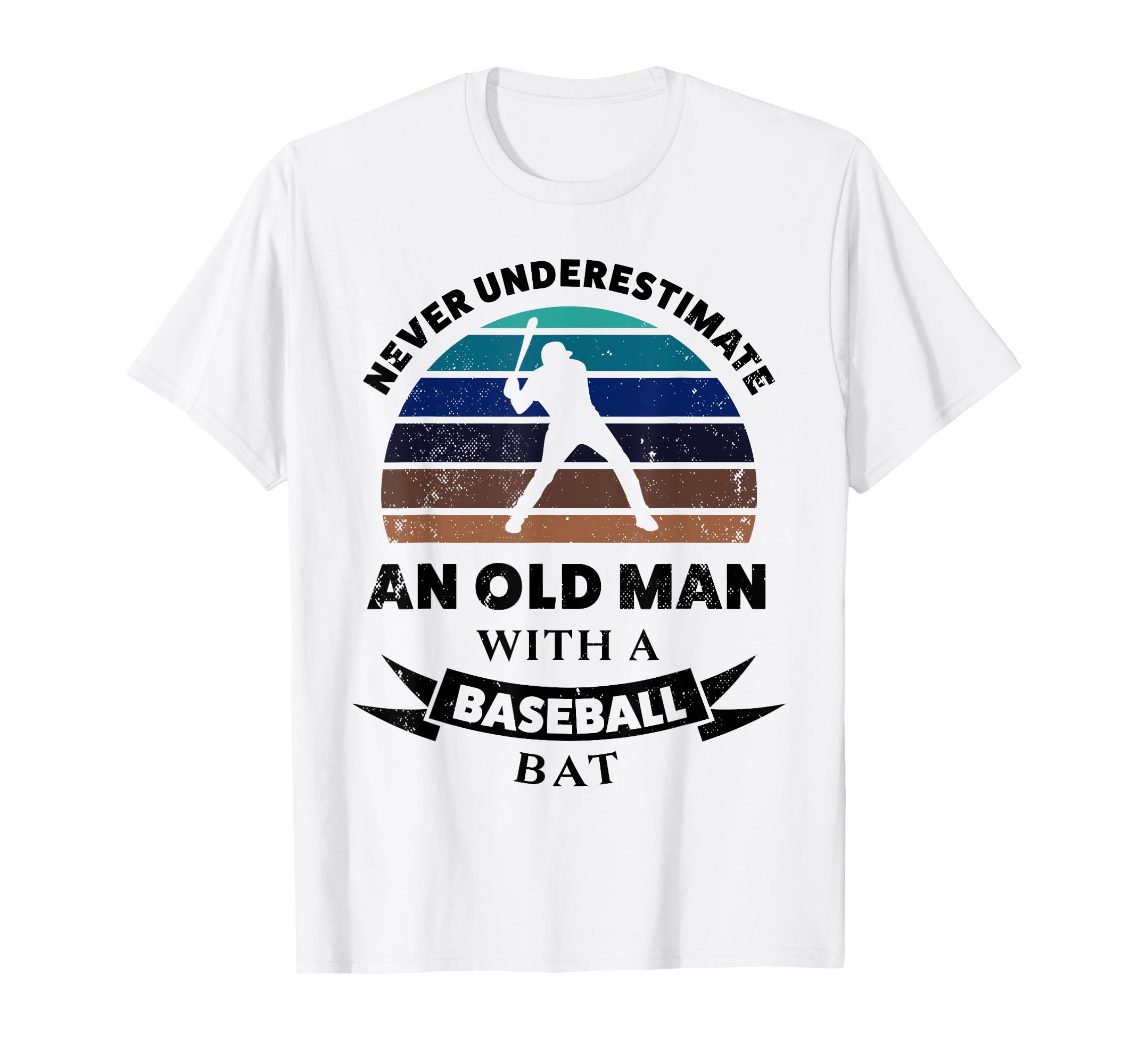 Old Baseball Funny Gift Dad T-Shirt - Custom Art Print for Adults - T-Shirt, Sweatshirt, Hoodie
