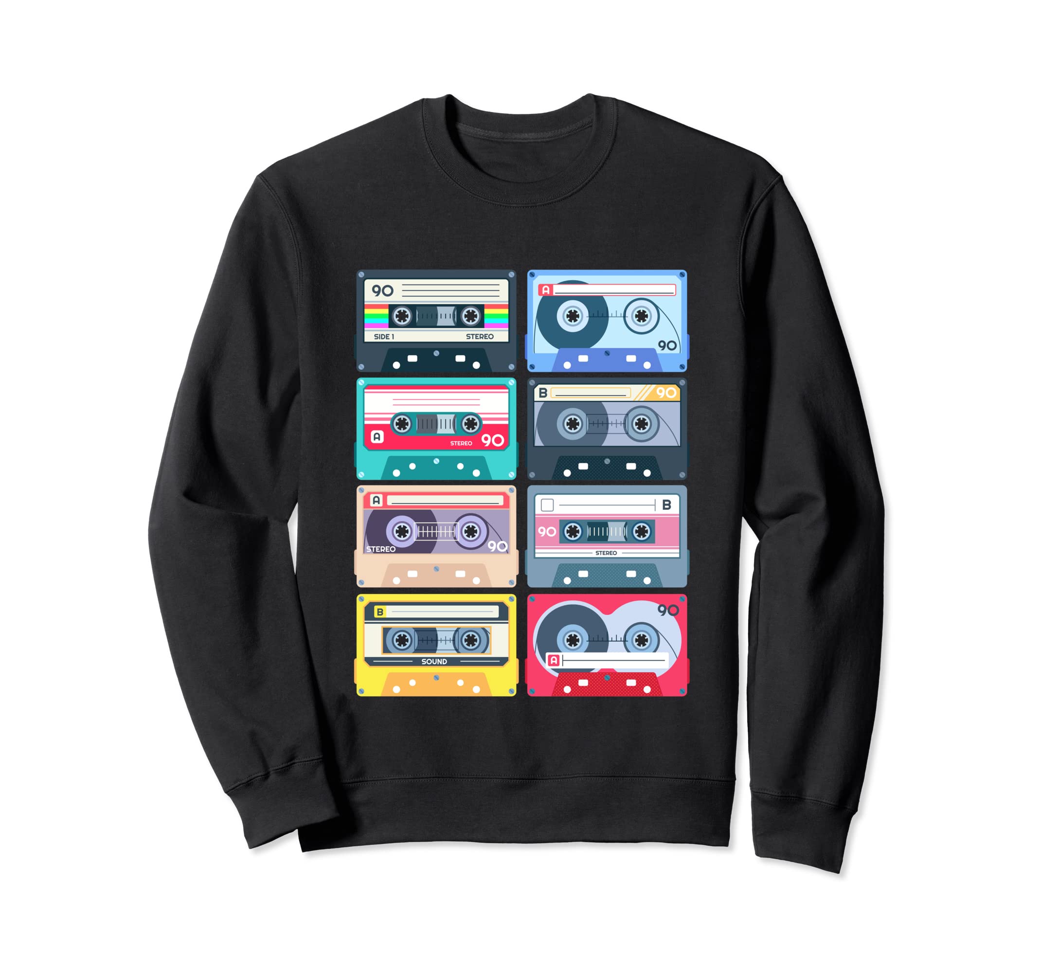 Cassettes 80S 90S Music Recording Sweatshirt - Aesthetic Graphic Unisex - T-Shirt, Sweatshirt, Hoodie
