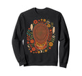 Boho Floral Fencing Mask Botanical Sweatshirt - Novelty Apparel Men Women - T-Shirt, Sweatshirt, Hoodie