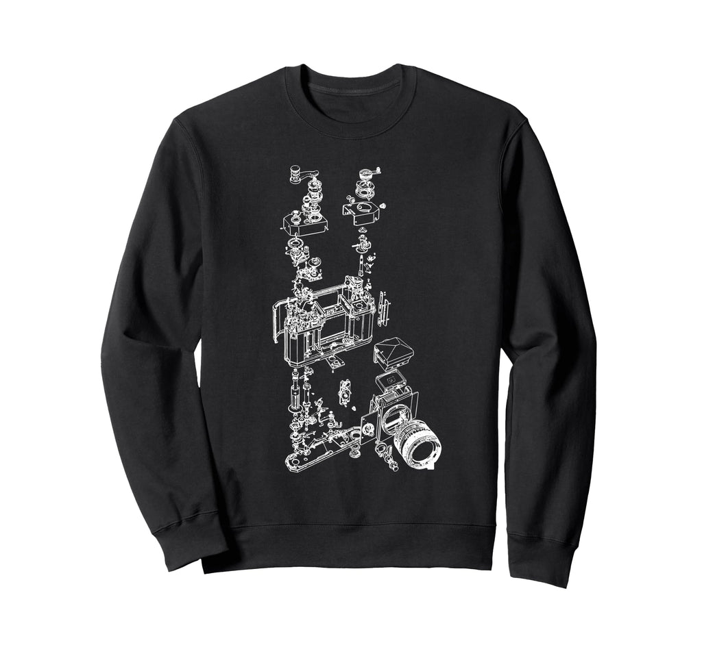 Film Camera Diagram Photography Sweatshirt - Custom Art Print for Adults - T-Shirt, Sweatshirt, Hoodie
