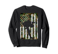 Baseball Us Camouflage Flag Baseball Sweatshirt - Streetwear Style Unisex - T-Shirt, Sweatshirt, Hoodie