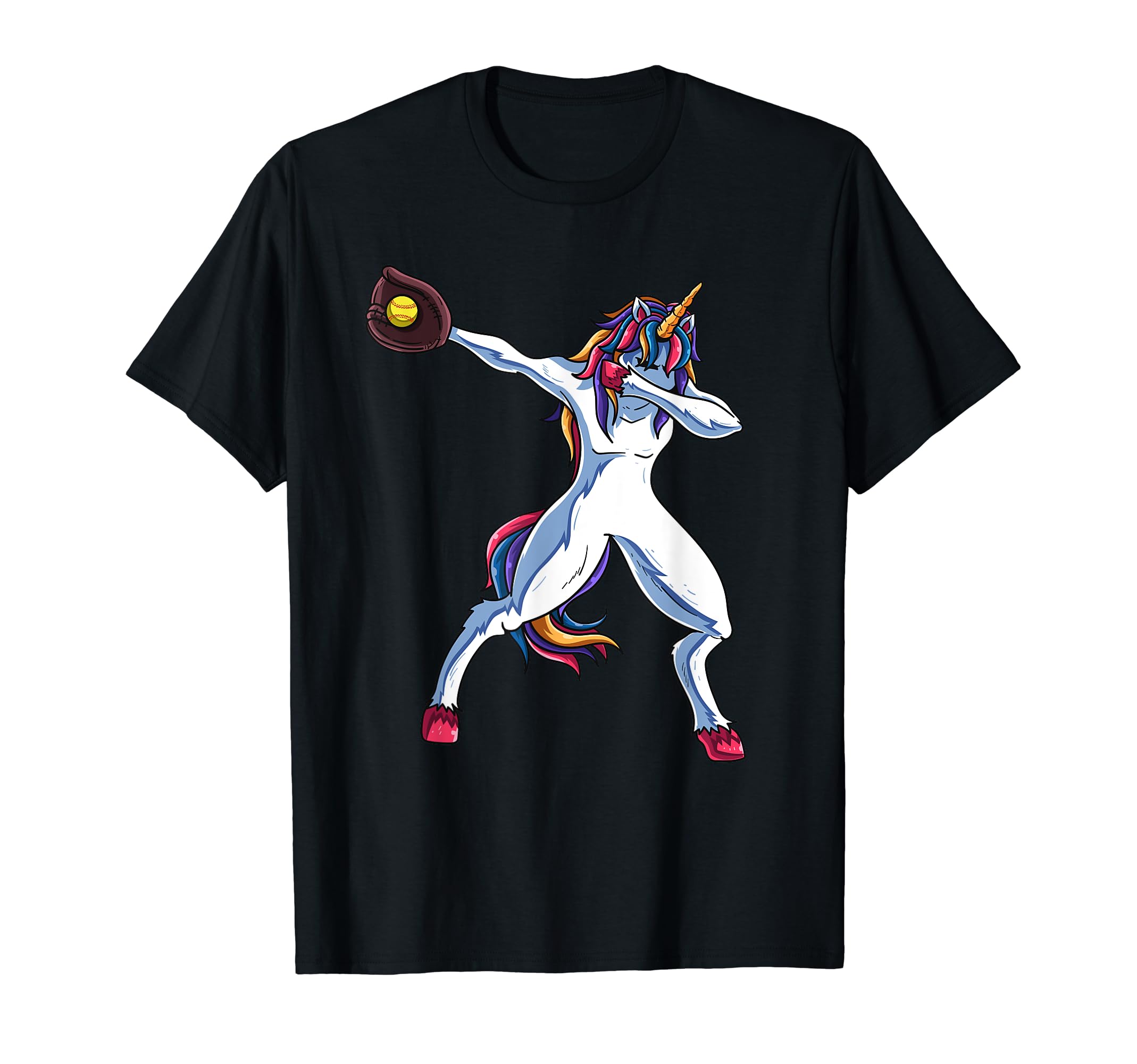 Funny Unicorn Softball Player T-Shirt - Streetwear Style Men Women - T-Shirt, Sweatshirt, Hoodie