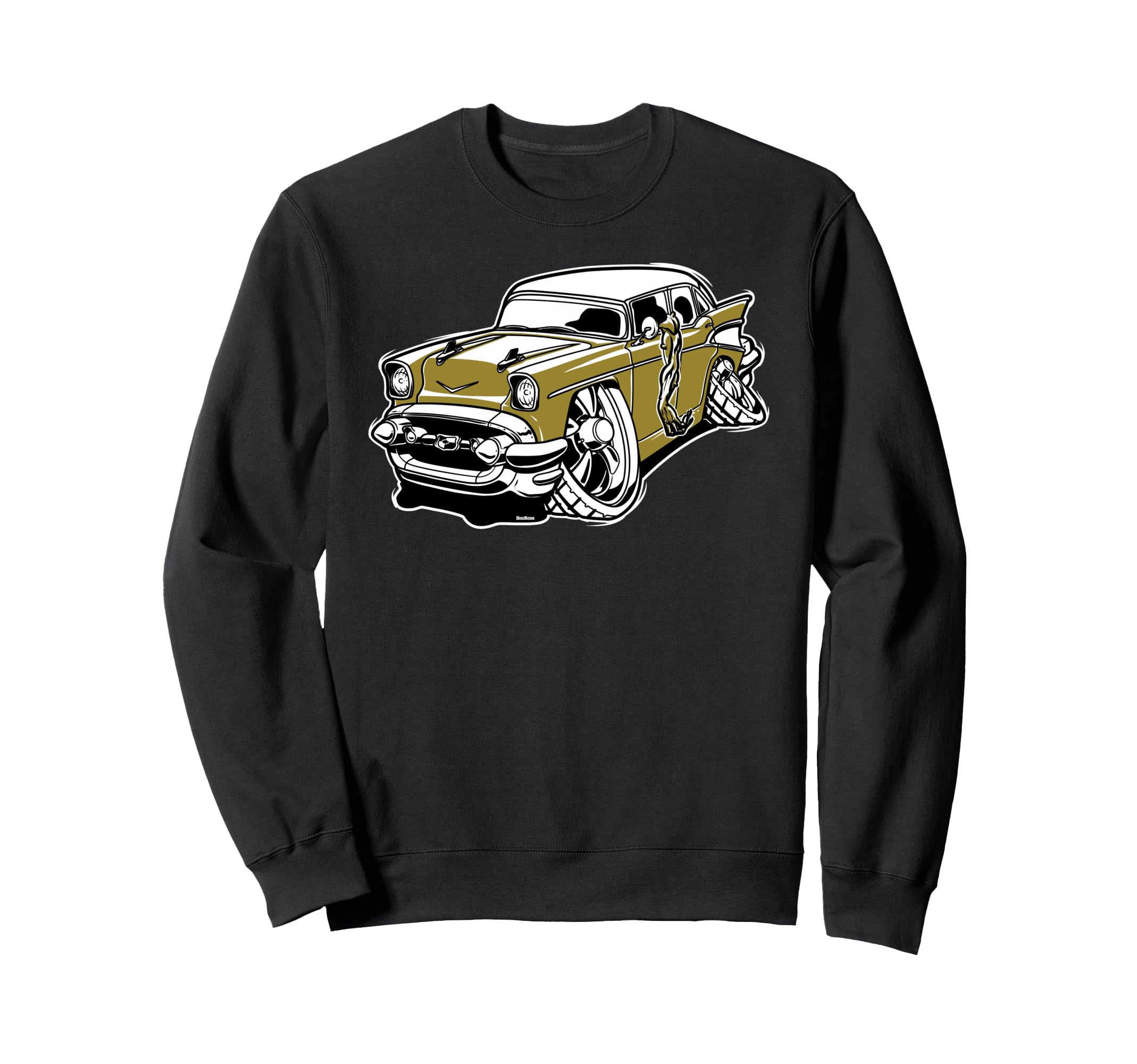 Digirods Rat Rod Racer 1950S Diner Sweatshirt - Minimalist Print Men Women - T-Shirt, Sweatshirt, Hoodie