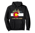Distressed Colorado Flag Hoodie - Custom Art Print Men Women - T-Shirt, Sweatshirt, Hoodie