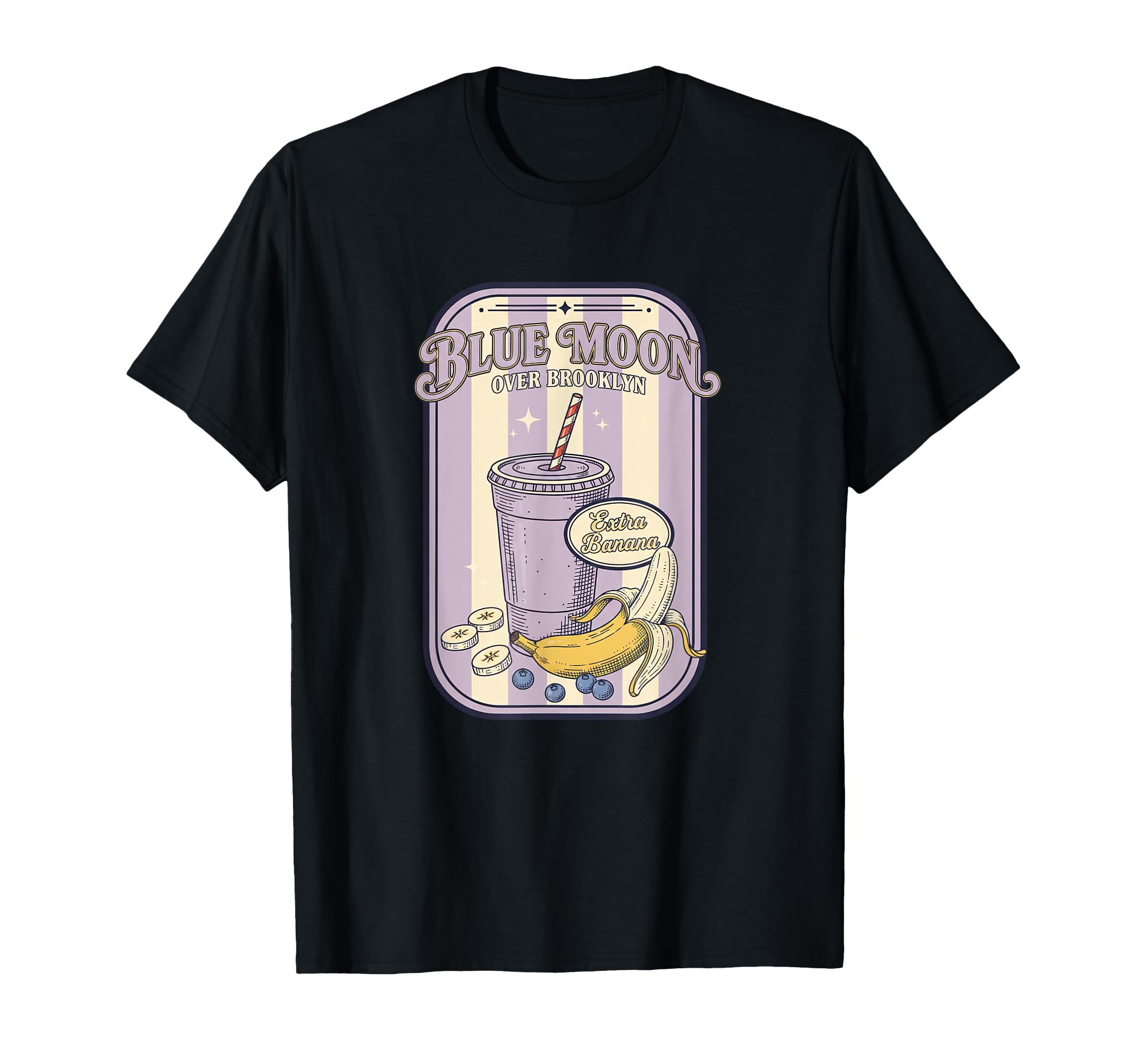 Blue Moon Over Brooklyn Extra Banana T-Shirt - Minimalist Print Unisex - T-Shirt, Sweatshirt, Hoodie