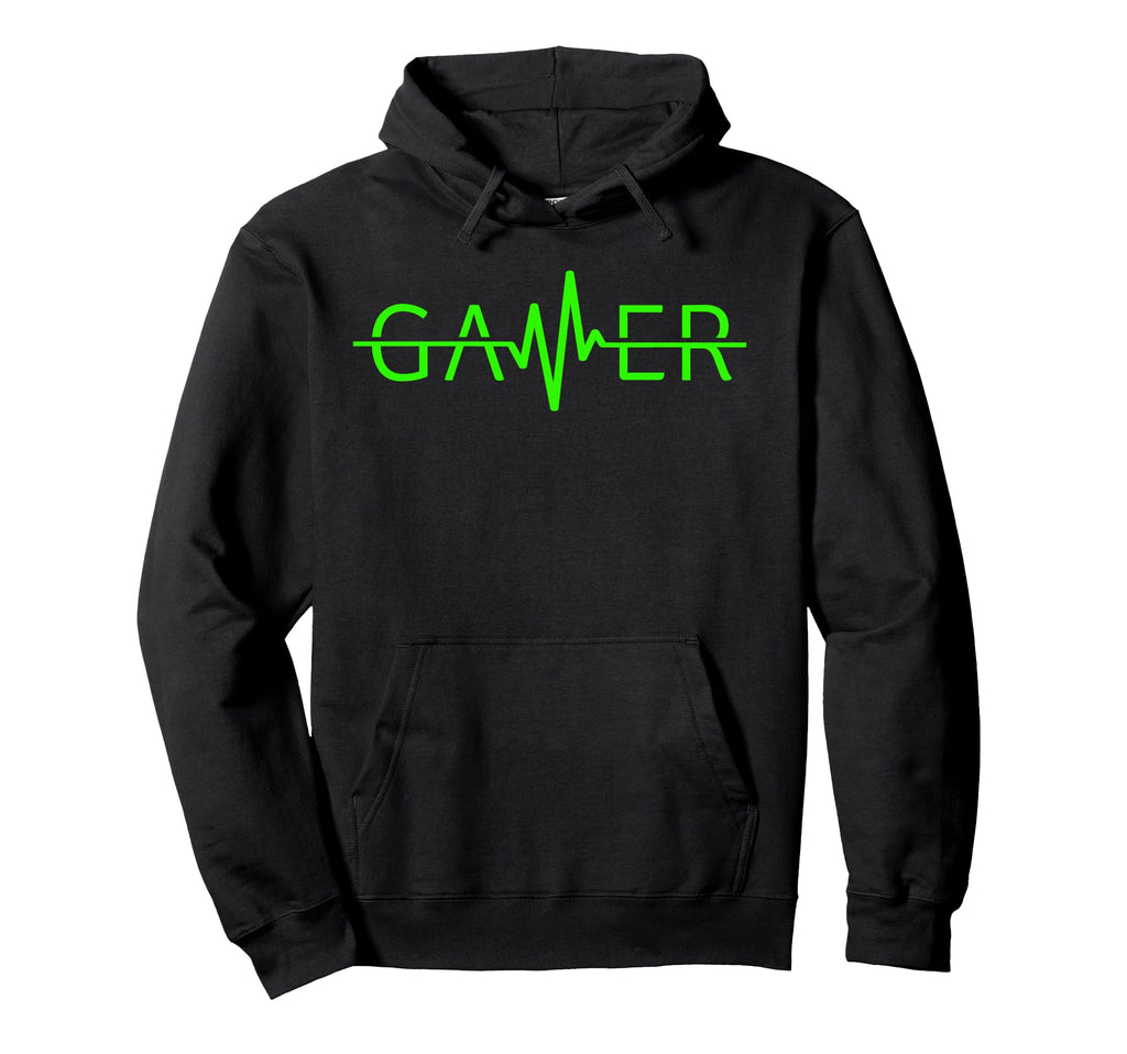 Gamer Heartbeat Video Games Gaming Teenager Hoodie - Trendy Graphic Unisex - T-Shirt, Sweatshirt, Hoodie