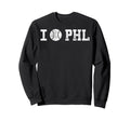 I Love Philly Baseball Sweatshirt - Aesthetic Graphic for Adults - T-Shirt, Sweatshirt, Hoodie