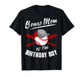 Bonus Mom Birthday Baseball Bday Party T-Shirt - Aesthetic Graphic Unisex - T-Shirt, Sweatshirt, Hoodie