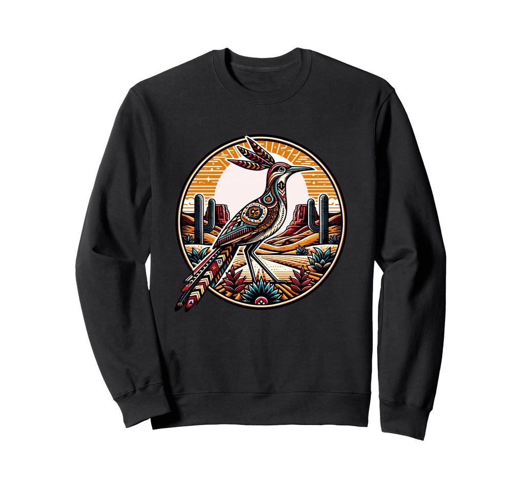 Roadrunner Boho Desert Cactus Sweatshirt - Casual Everyday Wear for Adults - T-Shirt, Sweatshirt, Hoodie