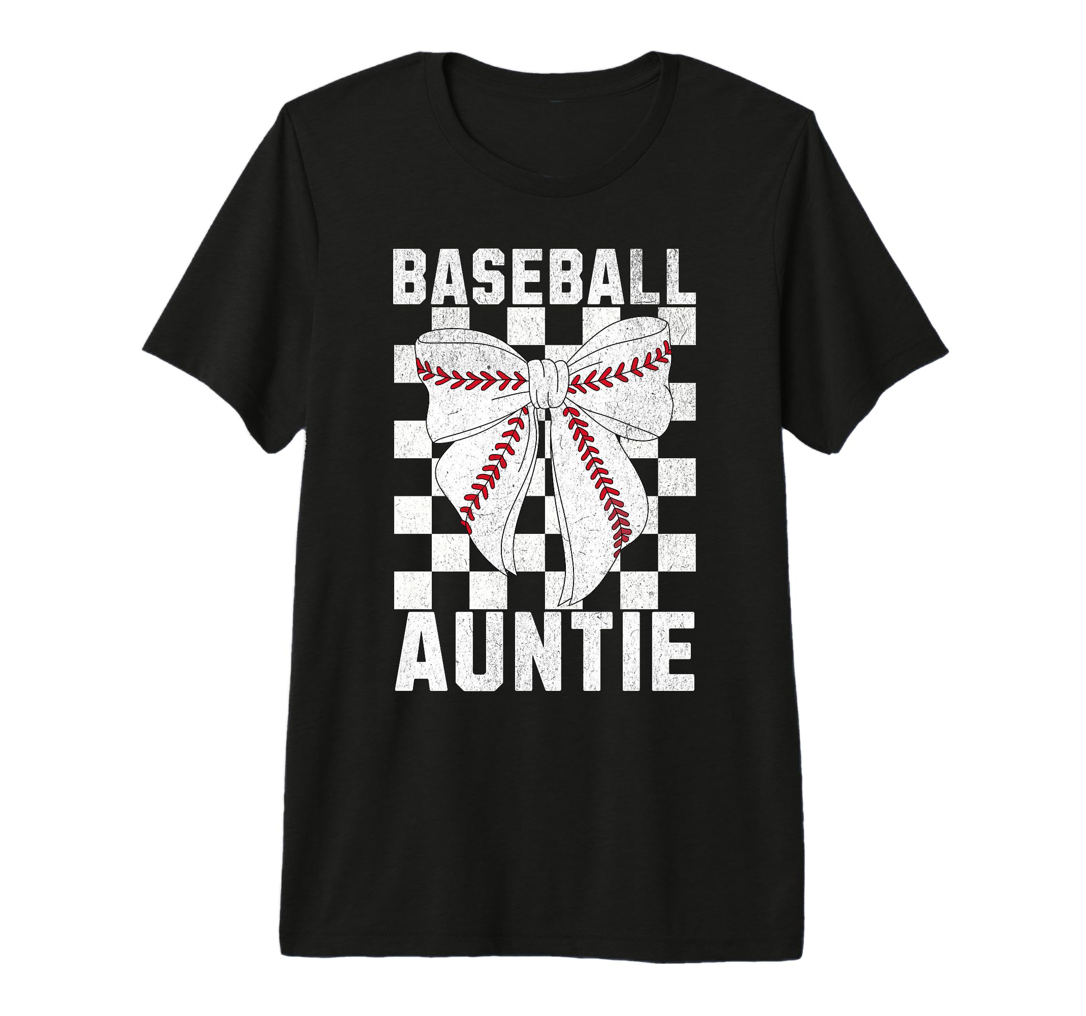Baseball Aunt Coquette Bow T-Shirt - Fun Novelty Design for Adults - T-Shirt, Sweatshirt, Hoodie