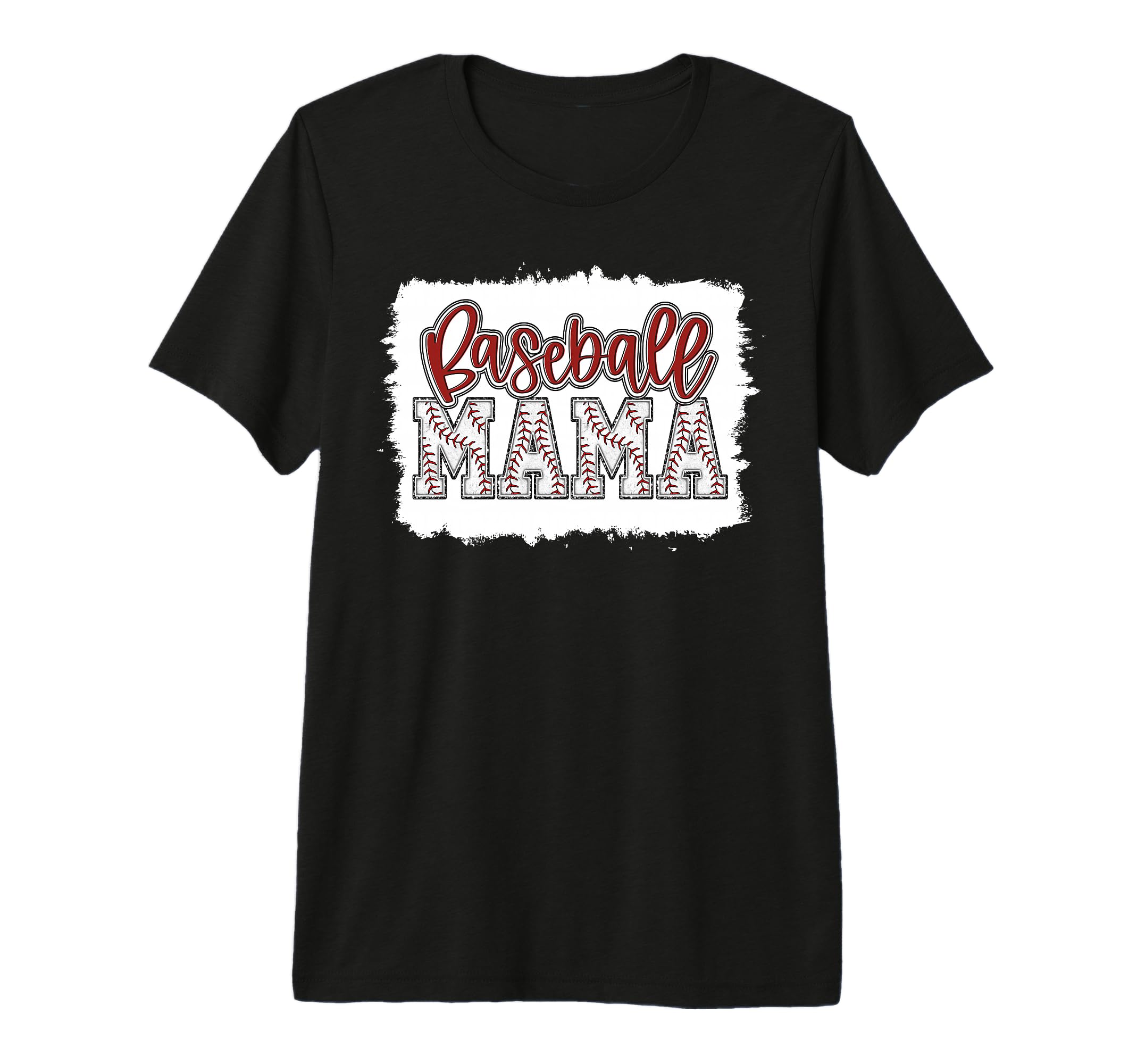 Baseball Mom Red Baseball Mama T-Shirt - Novelty Apparel for Adults - T-Shirt, Sweatshirt, Hoodie