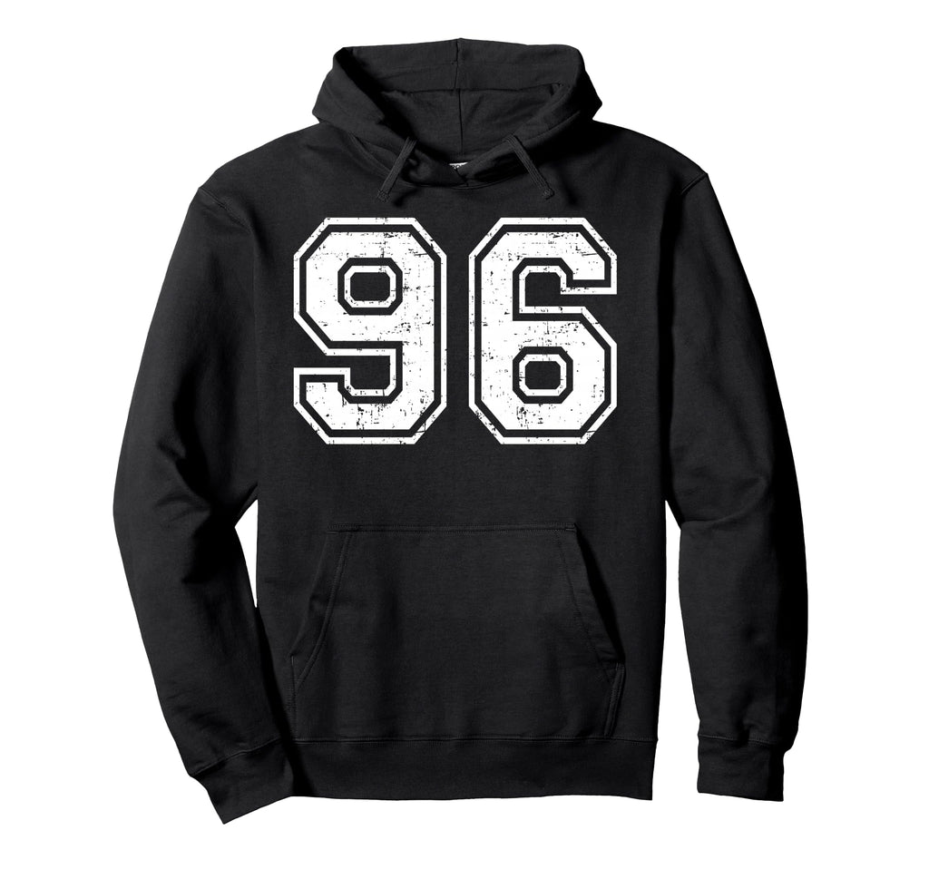 96 Number Ninety Six Team Sports Grunge Hoodie - Streetwear Style Unisex - T-Shirt, Sweatshirt, Hoodie