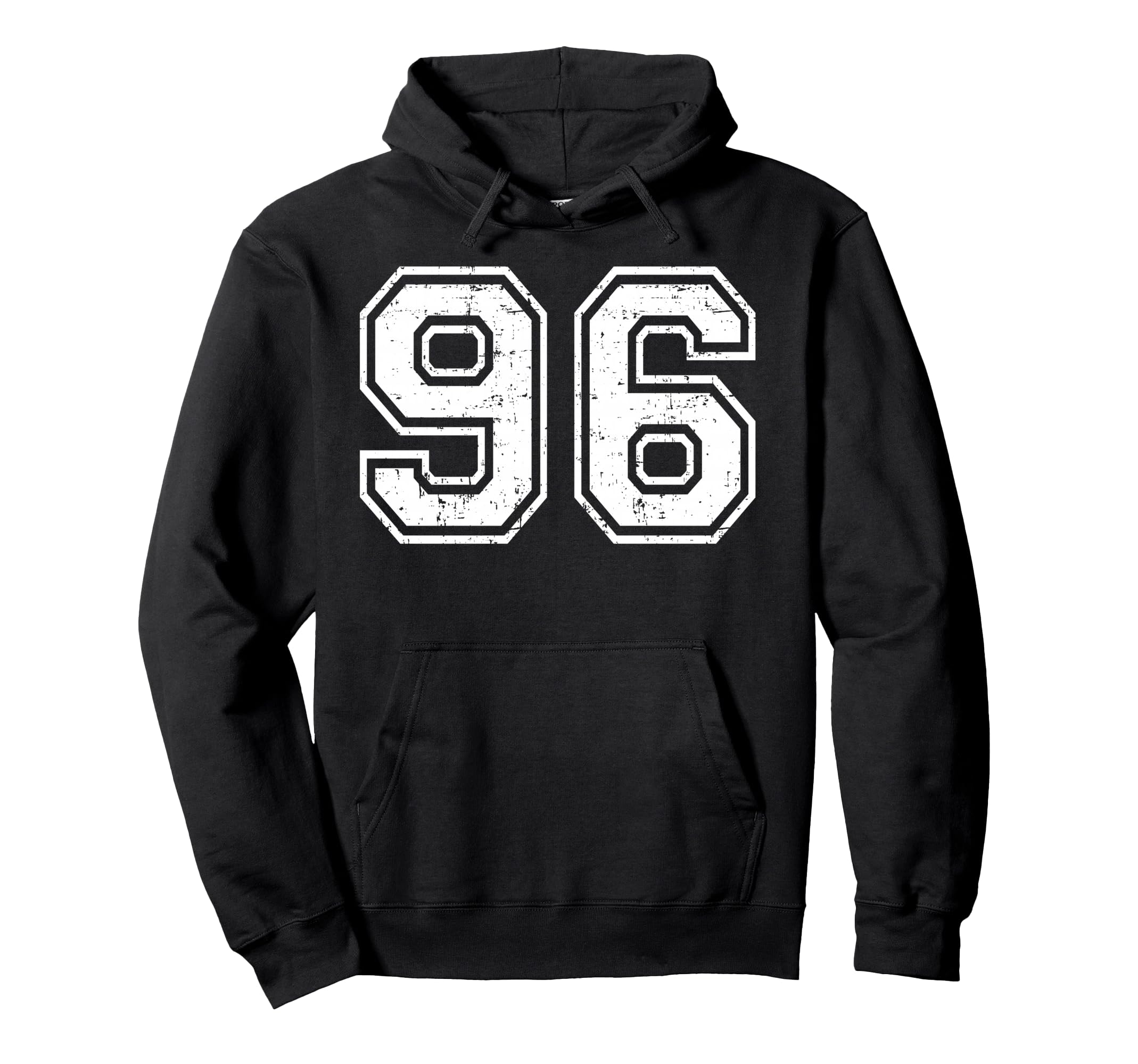 96 Number Ninety Six Team Sports Grunge Hoodie - Streetwear Style Unisex - T-Shirt, Sweatshirt, Hoodie