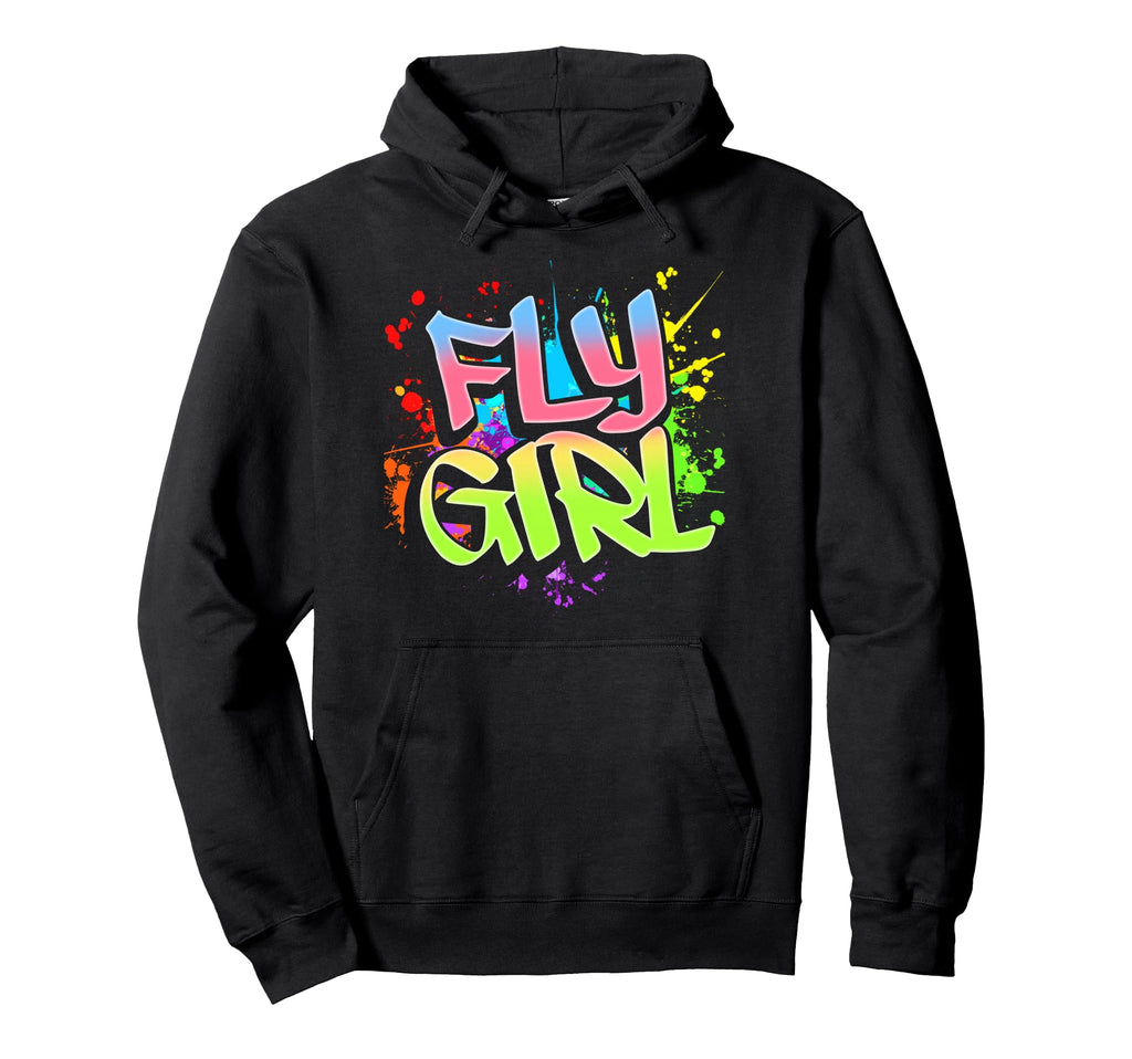 Fly 80S 90S Old School Hip Hop Hoodie - Minimalist Print Unisex - T-Shirt, Sweatshirt, Hoodie