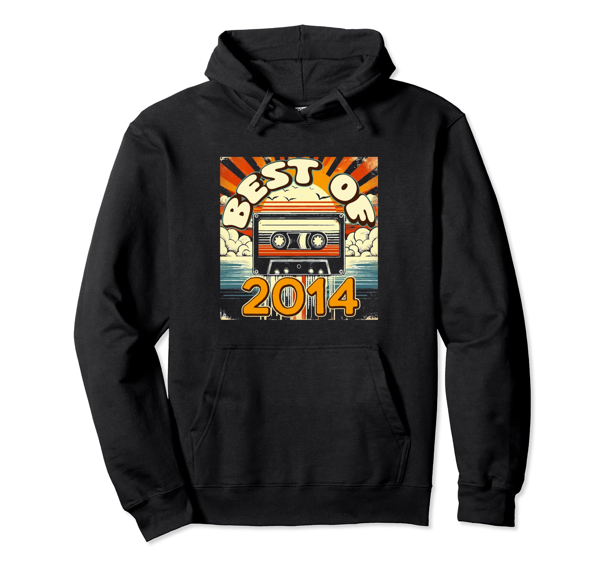Best 2014 Cassette Tape Birthday Hoodie - Unique Graphic Men Women - T-Shirt, Sweatshirt, Hoodie