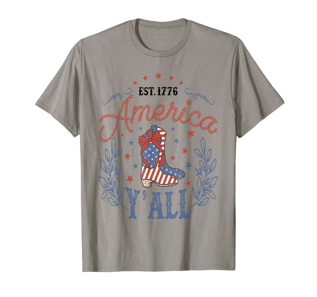 Funny Fourth July America Yall America T-Shirt - Trendy Graphic Unisex - T-Shirt, Sweatshirt, Hoodie