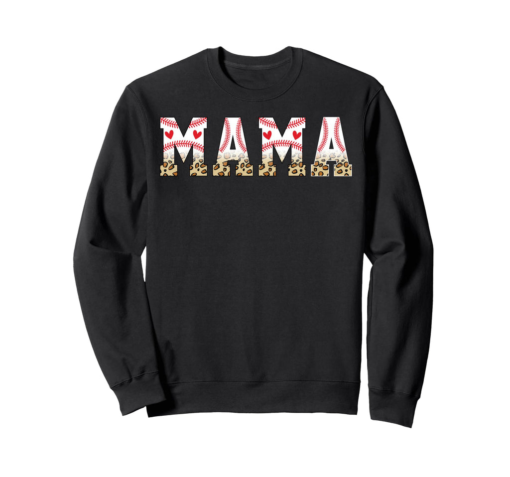 Baseball Mama Softball Mom Mother Mommy Sweatshirt - Trendy Graphic Unisex - T-Shirt, Sweatshirt, Hoodie