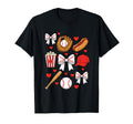 Baseball Mom Bow Heart Mom Team Mom T-Shirt - Aesthetic Graphic Unisex - T-Shirt, Sweatshirt, Hoodie