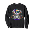 Colorful Sugar Skull Elephant Sweatshirt - Novelty Apparel for Adults - T-Shirt, Sweatshirt, Hoodie