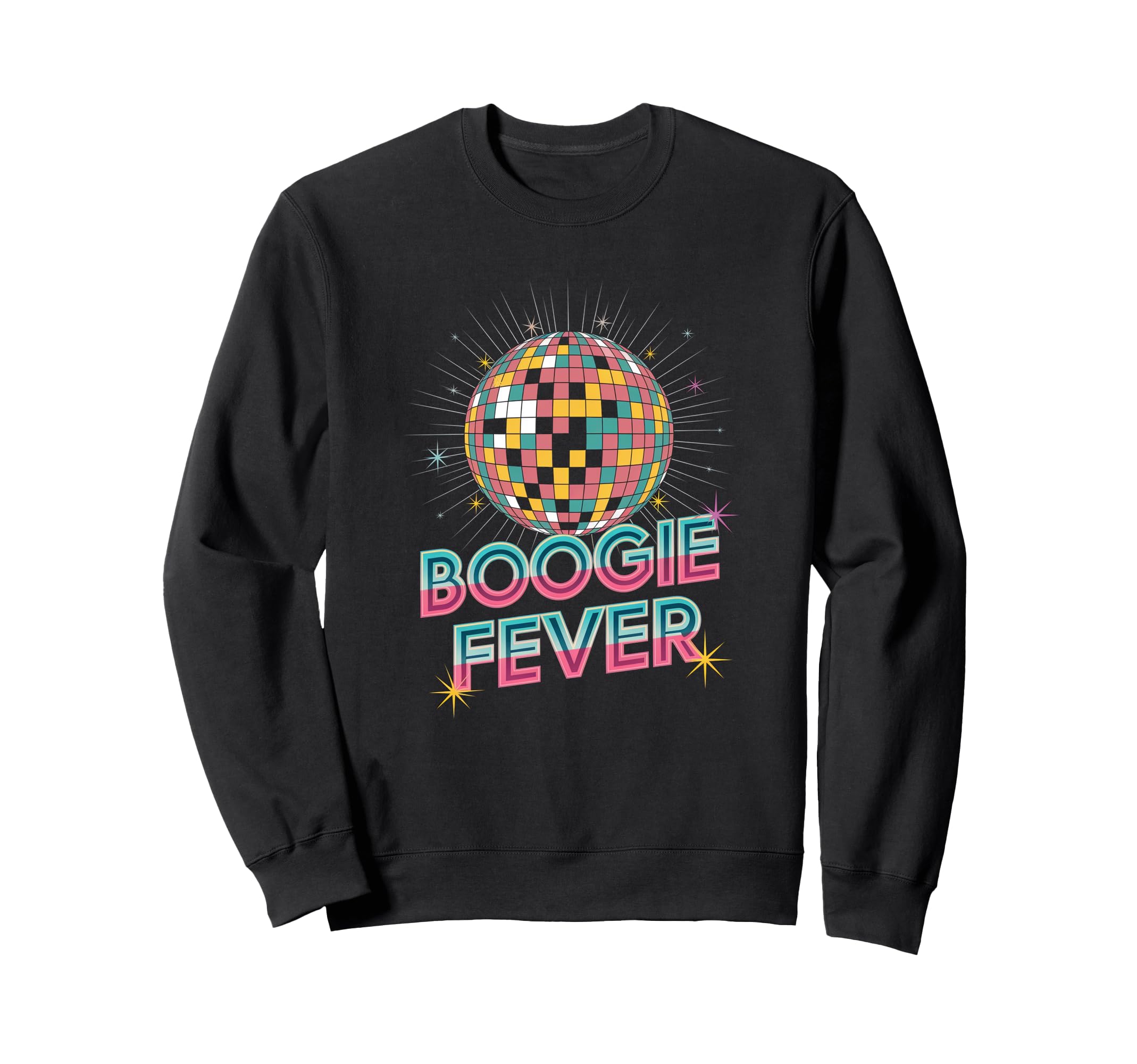 Disco Ball Boogie Fever Discoball Sweatshirt - Custom Art Print Men Women - T-Shirt, Sweatshirt, Hoodie